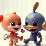 Illustration representing 2D and 3D animation