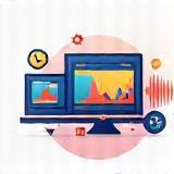 Illustration showing video editing and sound mixing